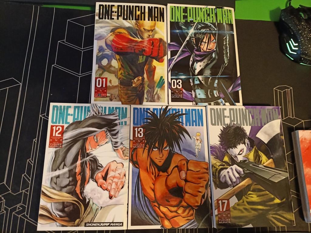 One-Punch Man Manga Volumes 1, 3, 12, 13, 17, Boeken, Ophalen of Verzenden