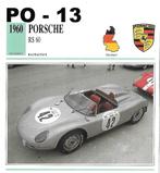 Po13 autokaart porsche rs 60 ( 1960 ), Verzamelen, Ophalen of Verzenden, Zo goed als nieuw, Auto's