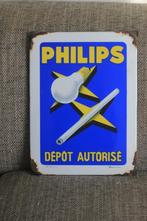 emaille bord PHILIPS depot autorise, Antiek en Kunst, Ophalen