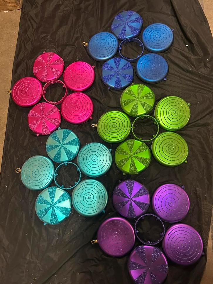 Grote decoratieve kerst hangers 5 kleuren grote partij, Diversen, Kerst, Zo goed als nieuw, Ophalen