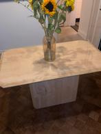 Travertin tafel MOET WEG, Huis en Inrichting, Tafels | Eettafels, Ophalen of Verzenden, Rechthoekig, 100 tot 150 cm, 50 tot 100 cm