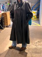 Lange vintage zwarte leren jas maat M Noepiel Spanje, Kleding | Dames, Zwart, Ophalen of Verzenden, Zo goed als nieuw, X
