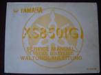 Yamaha XS850 G 1979 / 1980 motorcycle service manual XS 850, Ophalen of Verzenden, Yamaha