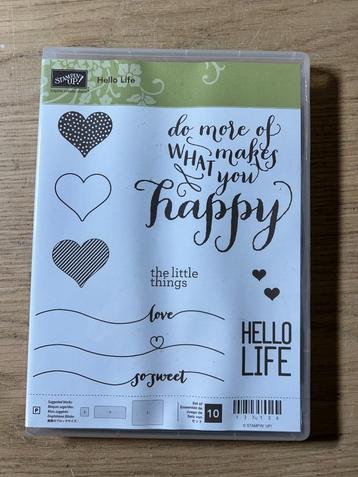 Stampin' Up! Hello Life Stempelset beschikbaar voor biedingen