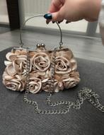 Tasje met bloemen, Ophalen of Verzenden, Zo goed als nieuw, Beige, Avondtasje