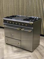 Luxe Lacanche Fornuis Gas 100cm + Coup de Feu + Warmhoudkast, Ophalen of Verzenden, Zo goed als nieuw, Vrijstaand, 5 kookzones of meer