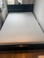 IKEA HERDLA bed, Ophalen, Verstelbaar, Zwart, Tweepersoons