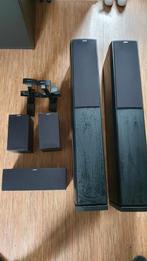 Jamo S626 Black Ash HCS + Vogels VLB 200 Speaker muurbeugels, Audio, Tv en Foto, Luidsprekers, Gebruikt, Ophalen