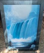 Schilderij Waterval met lijst sahm, Antiek en Kunst, Kunst | Schilderijen | Klassiek, Ophalen