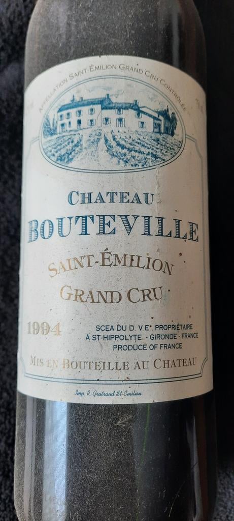 Chateau bouteville grand cru 1994, Frankrijk, Ophalen of Verzenden, Zo goed als nieuw, Rode wijn