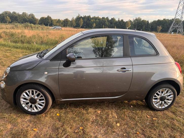 Fiat 500 Twinair 59.175 km Turbo 80pk Dualogic 2016 Grijs, Auto's, Fiat, Particulier, Airbags, Airconditioning, Elektrische ramen