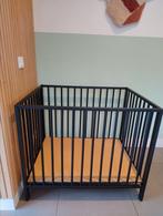 Zwarte stijlvolle box van Europe Baby (h80xl94xb72), Kinderen en Baby's, Ophalen, Gebruikt, Rechthoekig, In hoogte verstelbaar