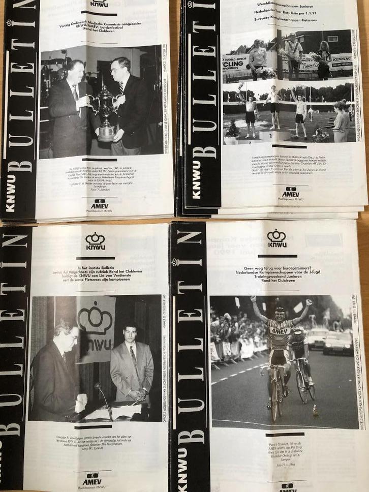 Wielrennen 1 jaar KNWU Bulletin 1990, Sport en Fitness, Wielrennen, Gebruikt, Overige typen, Ophalen of Verzenden
