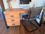 Mango houten bureau, Huis en Inrichting, Ophalen of Verzenden, Nieuw, Bureau