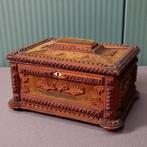 Antiek Trampart juwelenkistje, Ophalen of Verzenden