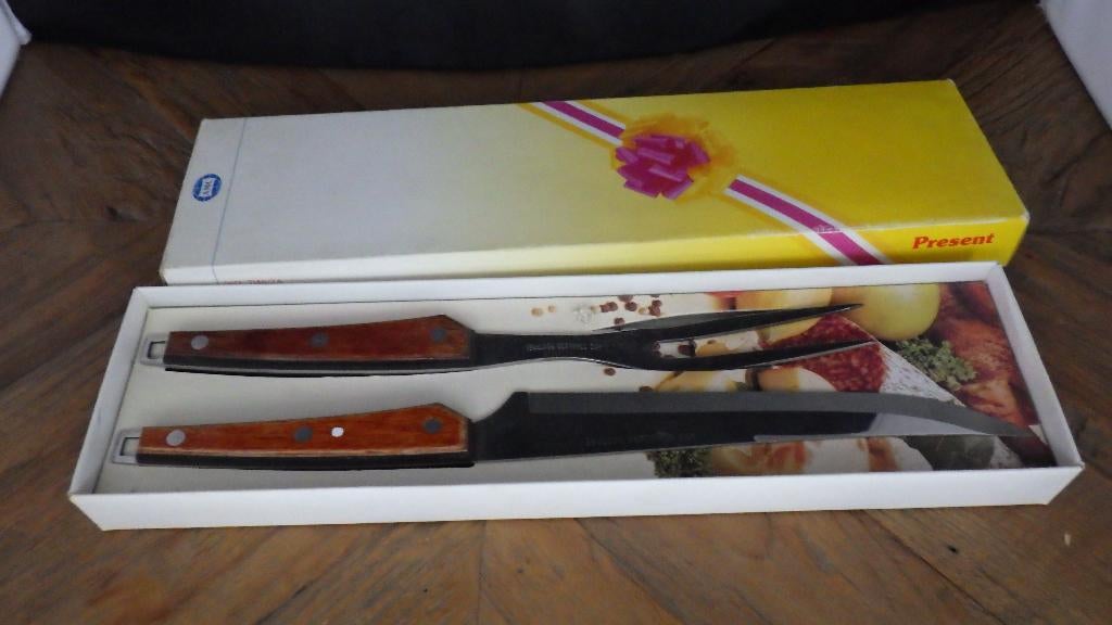 vintage vleesvork en mes, Ophalen of Verzenden, Overige typen