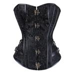 Dames zwart steampunk korset leren gothic corset punk leer, Kleding | Dames, Verzenden, Zwart, Body of Korset