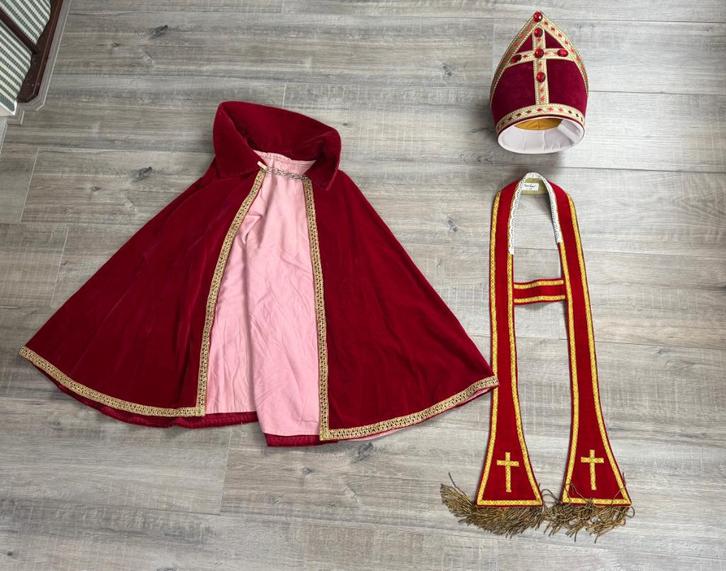 Stola + Cape + Mijter Sinterklaas, Diversen, Sinterklaas, Gebruikt, Ophalen of Verzenden