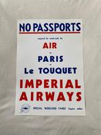Imperial Airways Poster, Ophalen of Verzenden, Zo goed als nieuw, Kaart, Foto of Prent