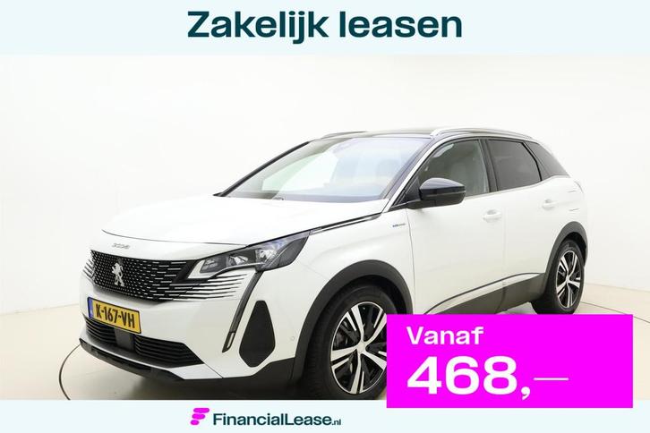 Peugeot 3008 1.6 HYbrid GT 225 Pk | Alcantara | Panoramisch, Auto's, Peugeot, Bedrijf, Lease, Financial lease, 360° camera, ABS