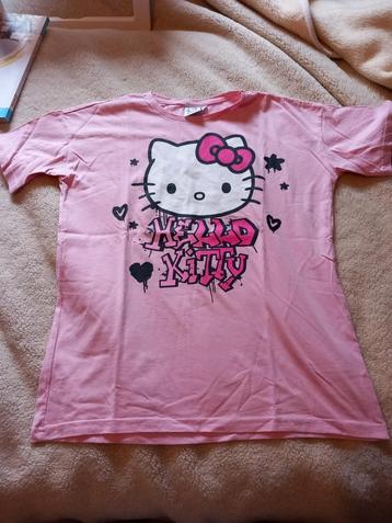 Hello Kitty T-shirt - Maat 146/152 - Roze beschikbaar voor biedingen