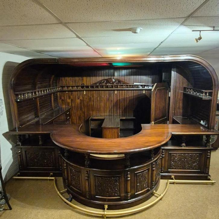 Bar Scheepsbar Noten 4,30 m Art. Nr.: 24542, Huis en Inrichting, Barren, Nieuw, Ophalen