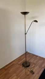 Staande lamp halogeen met leeslamp, 150 tot 200 cm, Ophalen of Verzenden, Metaal