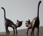 2 LEUKE KATJES🐈WALTER BOSSE DESIGN🐈VINTAGE MESSING POESJES, Ophalen of Verzenden