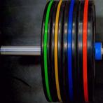 Uesaka weightlifting training schijven 190KG set, Ophalen of Verzenden, Nieuw, Buik, Halterschijven
