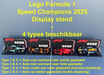 Formule 1 Speed Champions 2025 Display Stand - 4 types beschikbaar voor biedingen