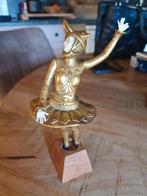 Mooi antiek brons je met ivoor doe een leuk bod, Ophalen of Verzenden, Zo goed als nieuw