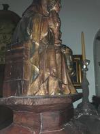 Beeld Anna te Drieën Hout gesneden, Ophalen of Verzenden