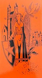 Om 1940 Sphinx Mosa Tegel Maria Vijfpuntige Ster Maastricht, Antiek en Kunst, Ophalen of Verzenden