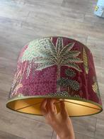 Lampenkap bordeaux rood groen jungle natuur japandi, 25 tot 50 cm, Rond, Ophalen of Verzenden, Zo goed als nieuw