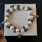 Vintage riverpearls met roosjes, Verzenden, Zo goed als nieuw