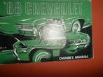 Chevtolet 1968 instruktieboekje, Ophalen of Verzenden