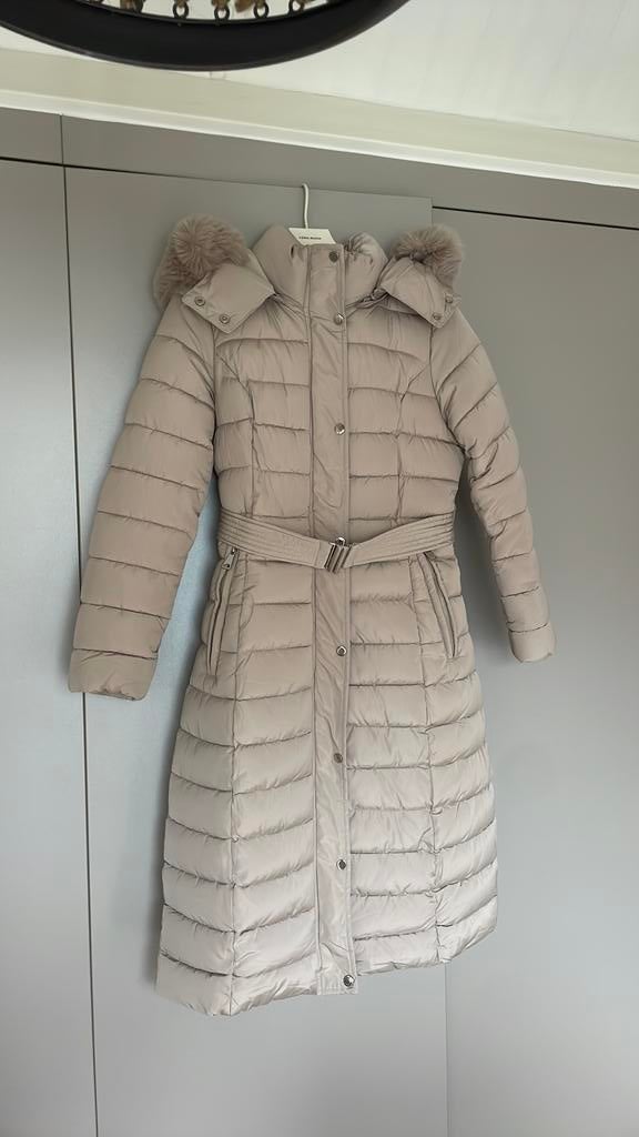 Puffer jas lang, Ophalen of Verzenden, Nieuw, Maat 38/40 (M), Beige
