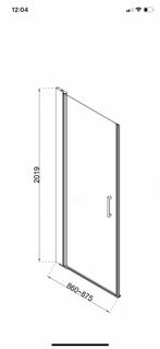 Glazen douchedeur/ moet snel weg, Ophalen, Gebruikt