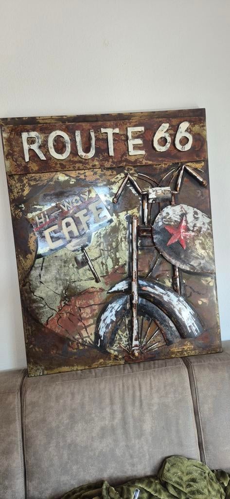 Industrieel stoer wandbord, Huis en Inrichting, Woonaccessoires | Wanddecoraties, Ophalen, Zo goed als nieuw