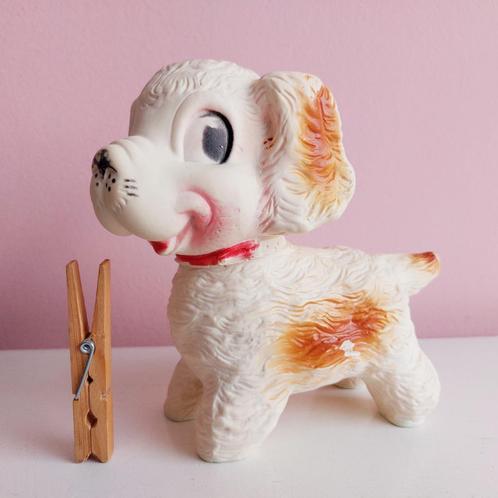 Vintage hondje piepbeest - Squeeky Toy hond, Verzamelen, Speelgoed, Gebruikt, Ophalen of Verzenden
