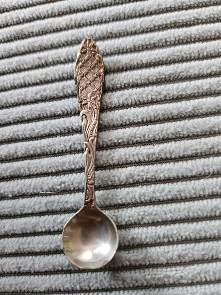 Zout lepeltje l - NW Zilver JS, Antiek en Kunst, Antiek | Bestek, Ophalen of Verzenden