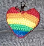 Leuke gehaakte regenboog Sleutelhanger, Ophalen of Verzenden