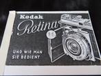 *Kodak Retina 1 A Gebruiksaanwijzing voor camera, Audio, Tv en Foto, Fotocamera's Analoog, Ophalen of Verzenden, Kodak, Compact