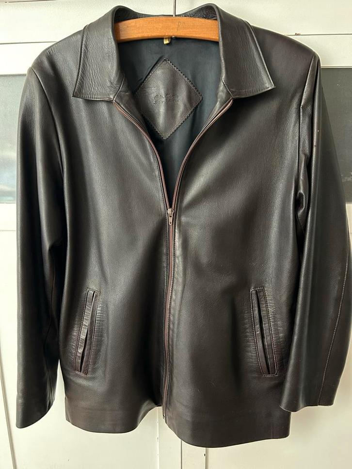 Donkerbruine leren jas Guir Martin , maat M, Kleding | Dames, Jassen | Winter, Maat 38/40 (M), Bruin, Ophalen of Verzenden