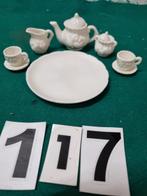 -	Miniservies wit met fruit, Antiek en Kunst, Antiek | Servies compleet, Ophalen of Verzenden