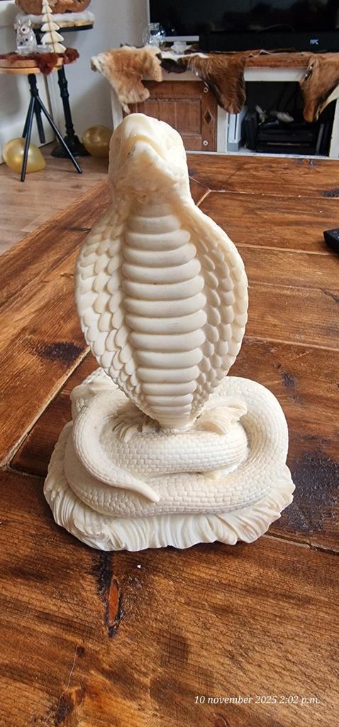 Vintage Cobra Alabaster Beeld, Antiek en Kunst, Kunst | Beelden en Houtsnijwerken, Ophalen of Verzenden