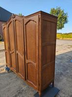 Grote Eikenhouten Kledingkast - Belgisch Design, Ophalen, Gebruikt, 200 cm of meer, Eikenhout
