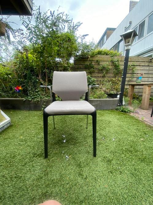 Vitra MedaSlim Stoel met leuning, design Alberto Meda, Huis en Inrichting, Stoelen, Gebruikt, Eén, Grijs, Ophalen