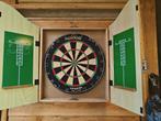 Dart bord met ombouw en pijlen, Ophalen of Verzenden, Gebruikt, Dartbord met pijlen