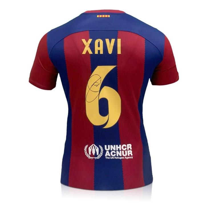 Xavi Hernandez gesigneerd Barcelona 2023-24 voetbalshirt, Verzamelen, Sportartikelen en Voetbal, Nieuw, Shirt, Buitenlandse clubs
